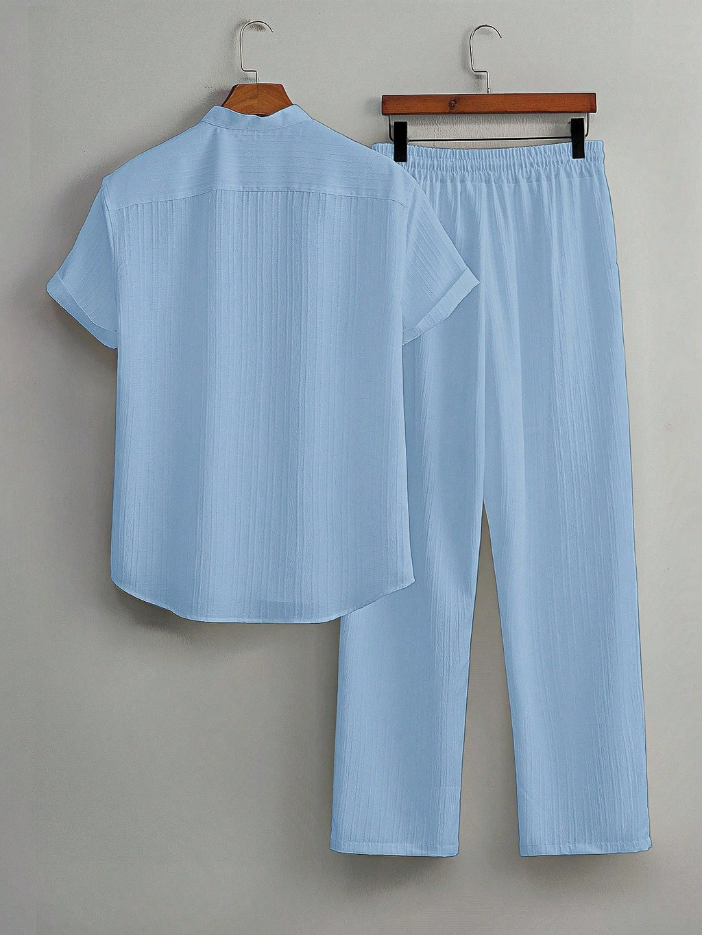 Premium Sky Blue shirt & track Pent Co-ords set For Man -Lafabrila