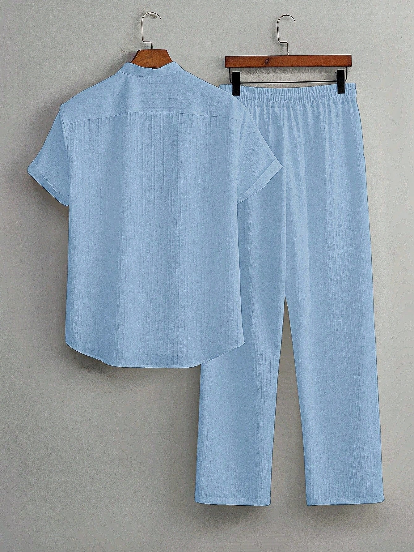 Premium Sky Blue shirt & track Pent Co-ords set For Man -Lafabrila