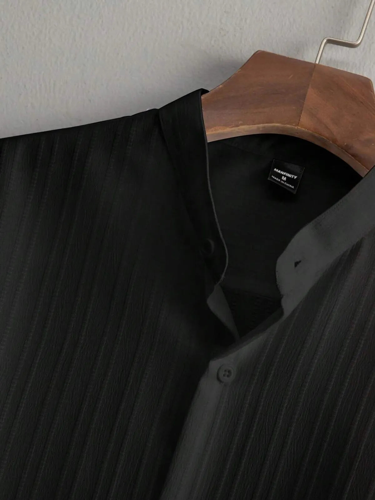 Premium Black shirt & track Pent Co-ords set For Man -Lafabrila