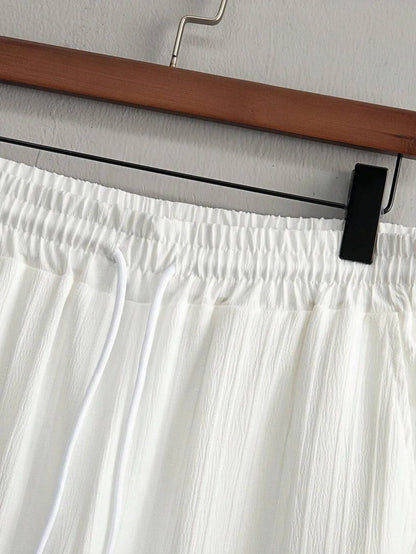 Premium White shirt & track Pent Co-ords set For Man -Lafabrila