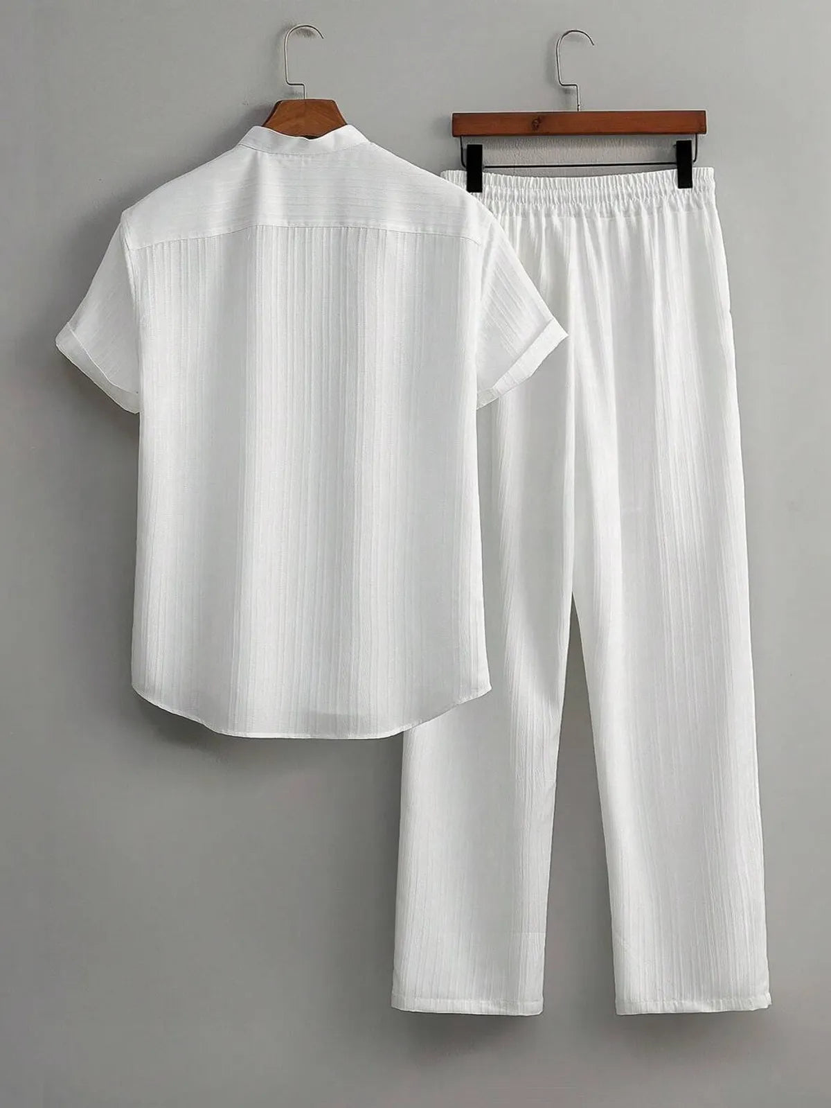 Premium White shirt & track Pent Co-ords set For Man -Lafabrila